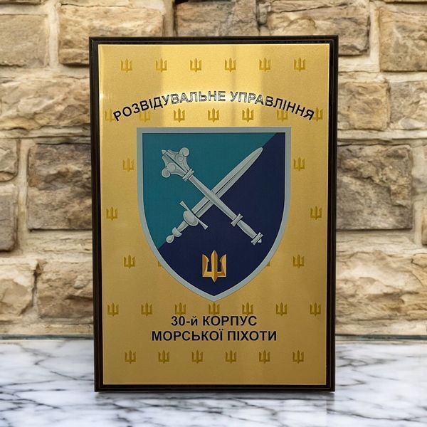 Диплом, наградная плакетка, награда 28-я отдельная механизированная бригада имени рыцарей Зимнего похода А5 УФ печать с лаком 94763 фото